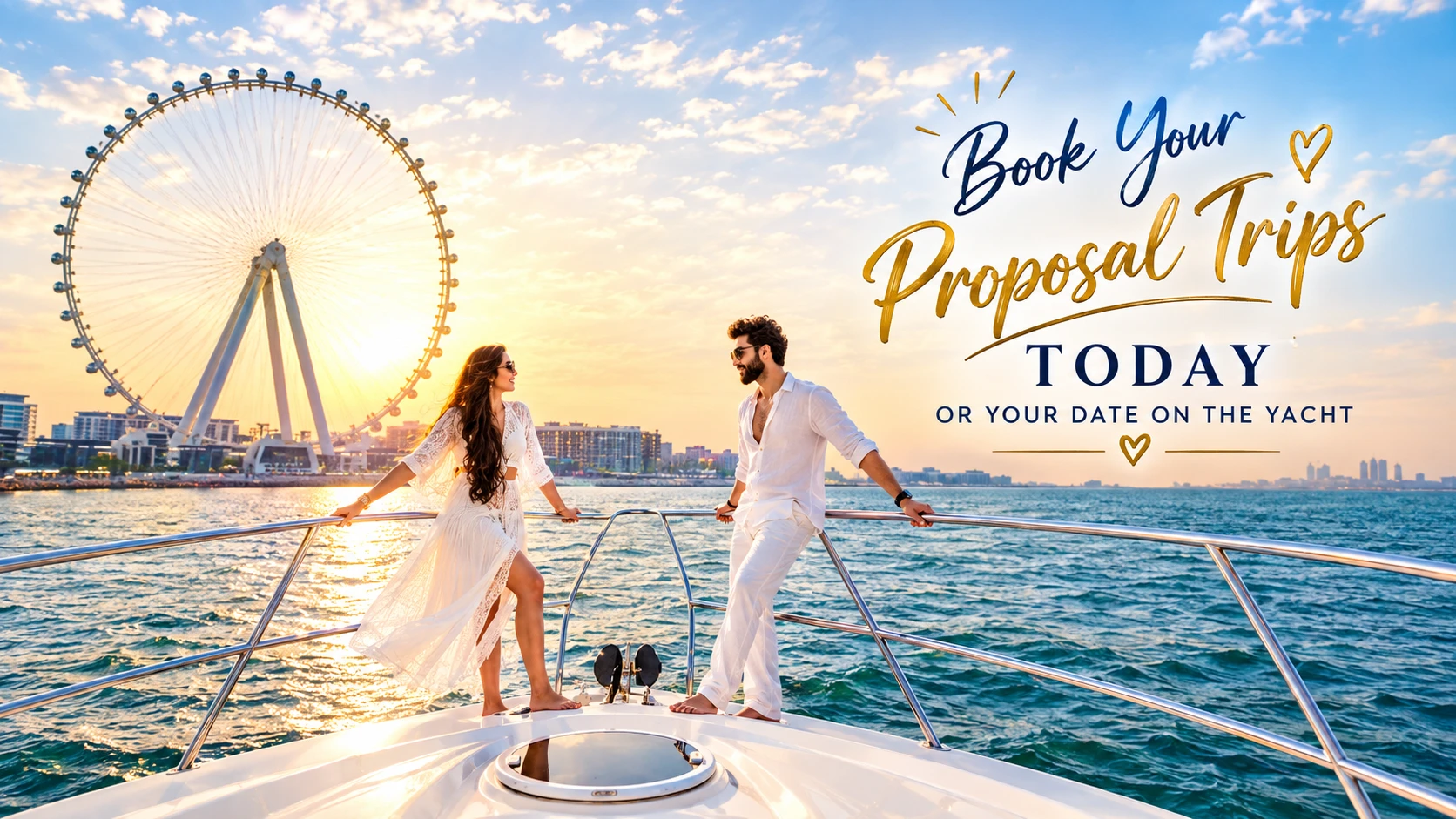 Book Your Proposal Trips Today - Or Your Date On The Yacht | The Man Wanders Globe